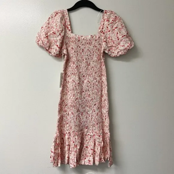 Anthropologie | Another Love Smocked Floral Mini Dress NWT