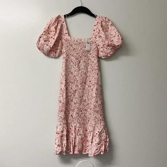 Anthropologie | Another Love Smocked Floral Mini Dress NWT