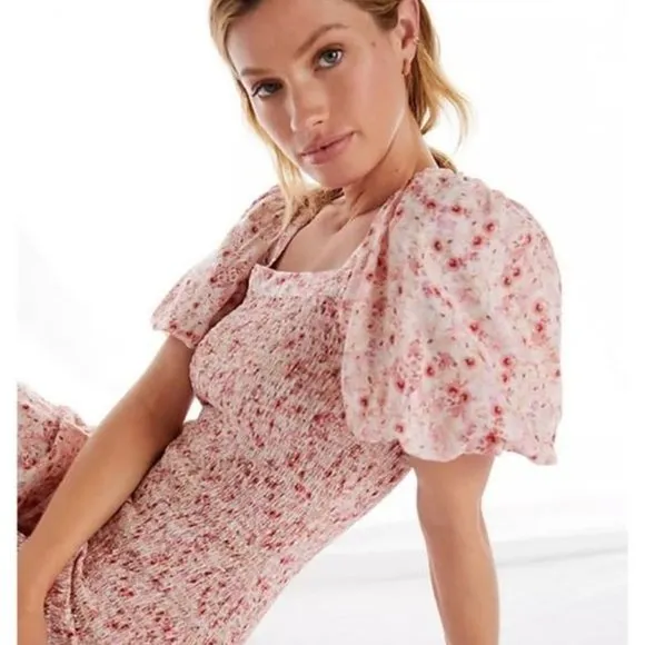 Anthropologie | Another Love Smocked Floral Mini Dress NWT