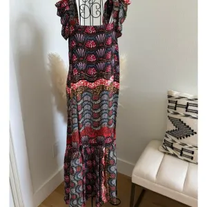 Anthropologie Corey Lynn Calter Doriane Flutter Sleeve Midi Dress Small NEW
