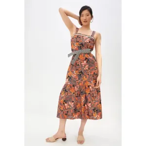 Anthropologie Corey Lynn Calter Flounced Midi Dress