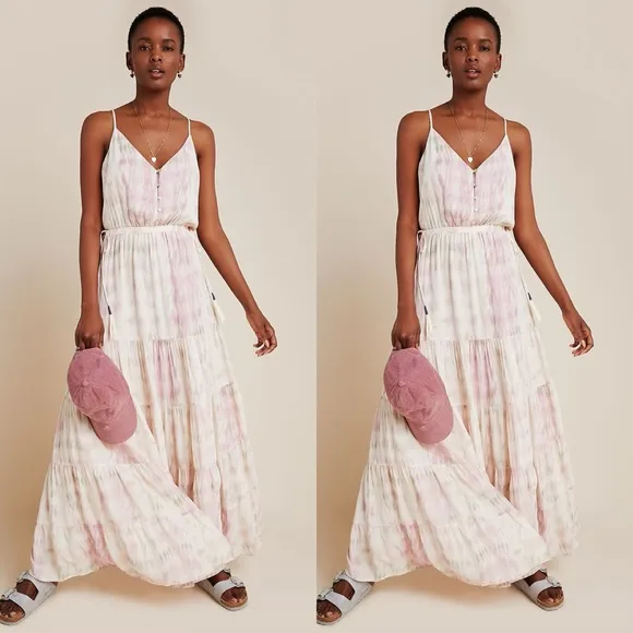 Anthropologie DOLAN Annie Tiered Maxi Dress