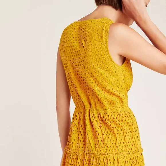 Anthropologie Frye Nuri Eyelet Wrap Dress