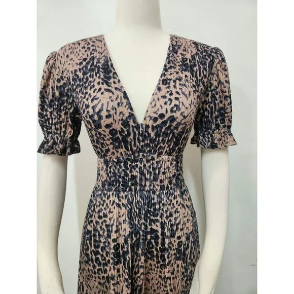 Anthropologie Hutch Adelia Ruffled Midi Dress Size Xs