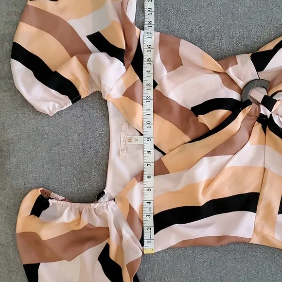 Anthropologie Hutch Geometric Women's Mini Wrap Dress SIZE: M