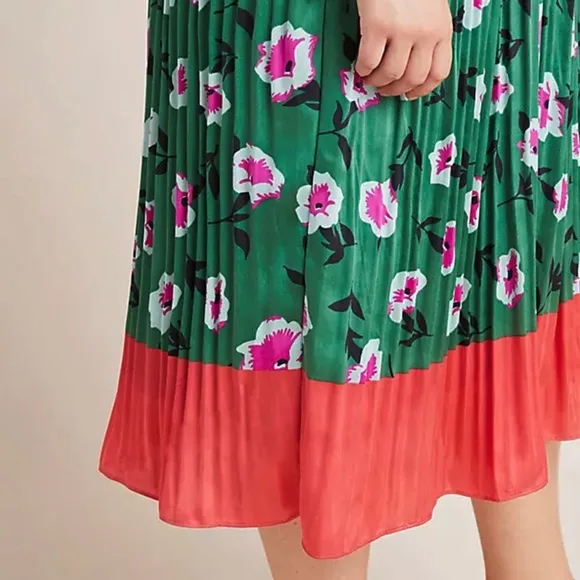 Anthropologie Mireille Pleated Dress