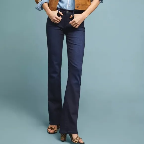Anthropologie Paige Manhattan Mid-Rise, Slim Boot Cut Jeans, Size 30