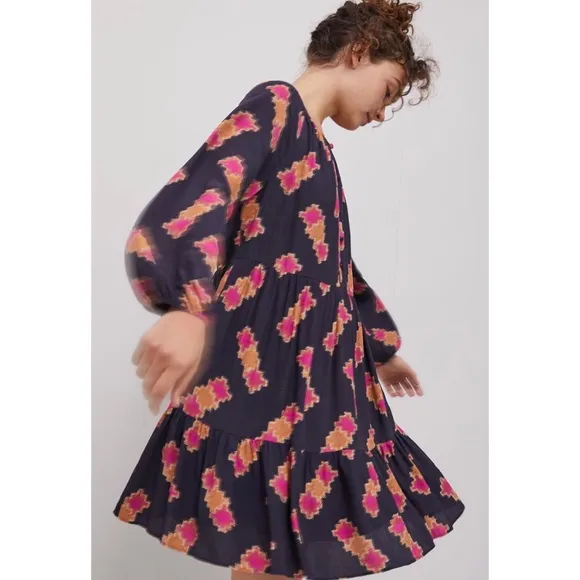 Anthropologie Sammi Tiered Tunic Dress NWT New S