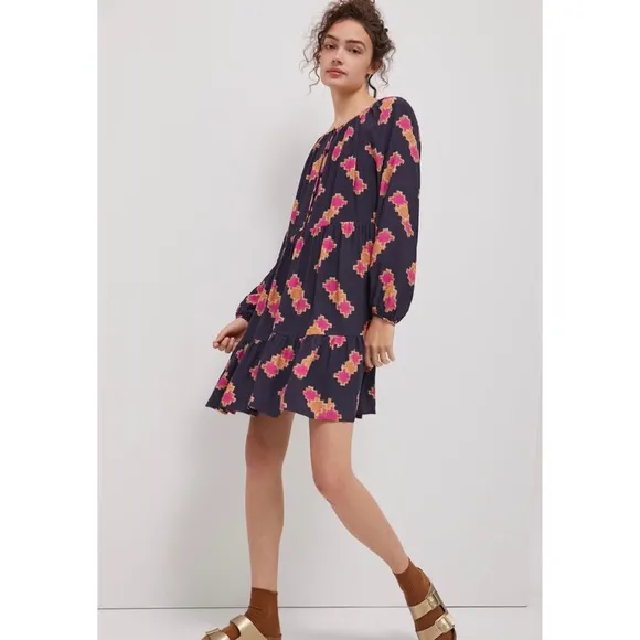Anthropologie Sammi Tiered Tunic Dress NWT New S