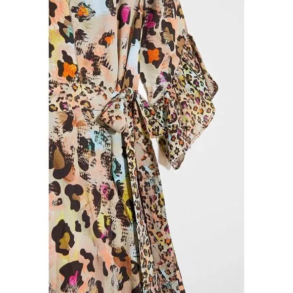 Anthropologie x BI-nk Zadie Leopard Maxi Dress Size S