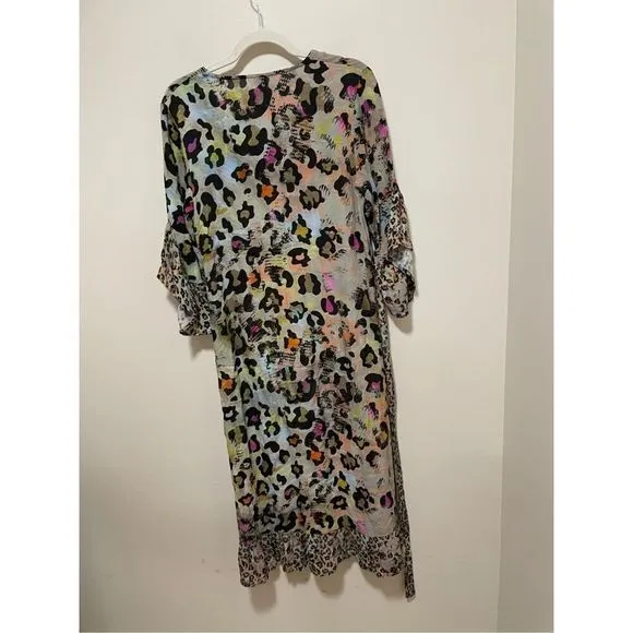 Anthropologie x BI-nk Zadie Leopard Maxi Dress Size S
