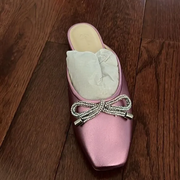 Anthropologie x Guilhermina Ballet Mules Size 9 (EUR 40) Pink