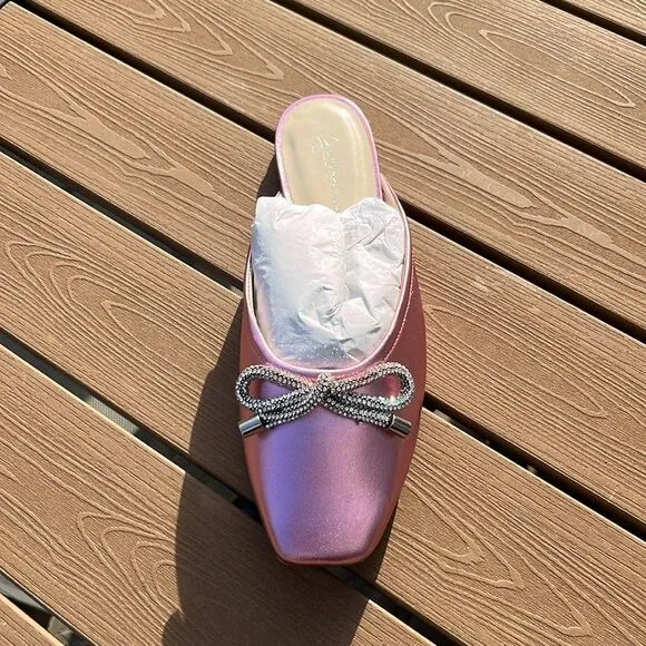 Anthropologie x Guilhermina Ballet Mules Size 9 (EUR 40) Pink