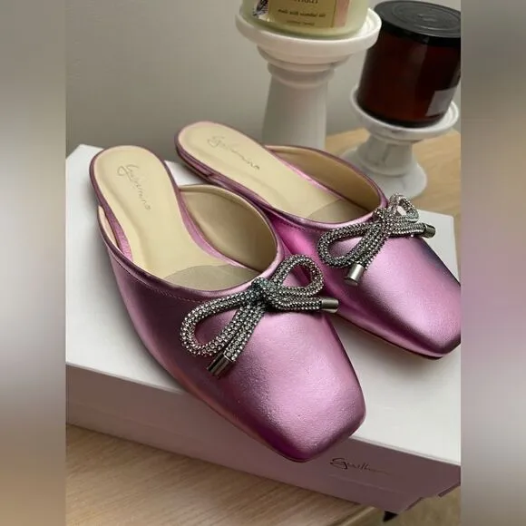 Anthropologie x Guilhermina Ballet Mules Size 9 (EUR 40) Pink