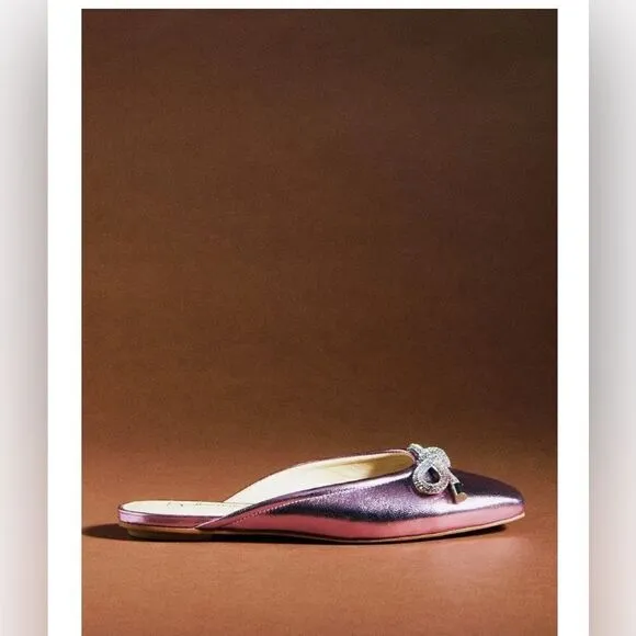 Anthropologie x Guilhermina Ballet Mules Size 9 (EUR 40) Pink