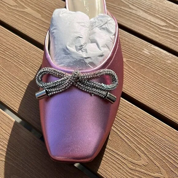 Anthropologie x Guilhermina Ballet Mules Size 9 (EUR 40) Pink