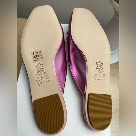 Anthropologie x Guilhermina Ballet Mules Size 9 (EUR 40) Pink