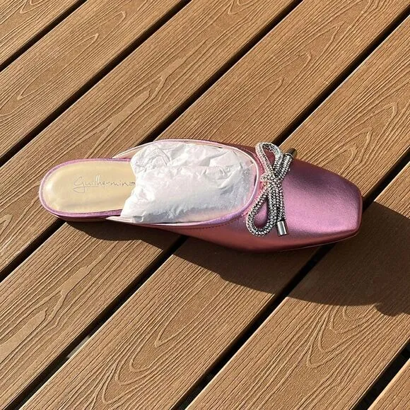 Anthropologie x Guilhermina Ballet Mules Size 9 (EUR 40) Pink