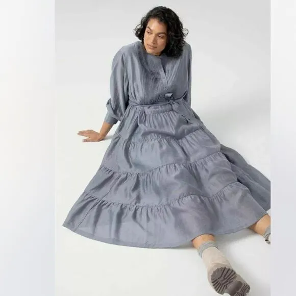 Anthropologie x Mare Mare Agosta Tiered Midi Dress Size S