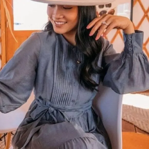 Anthropologie x Mare Mare Agosta Tiered Midi Dress Size S