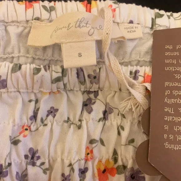 Anthropology Smocked Floral Midi Dress