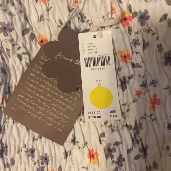 Anthropology Smocked Floral Midi Dress