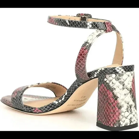 Antonio Melani Gwyn Snake Print Ankle Strap Dress