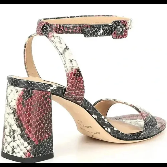 Antonio Melani Gwyn Snake Print Ankle Strap Dress