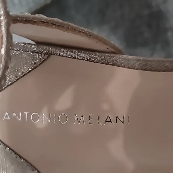 Antonio Melani Marryanna Rhinestone Embellished Ankle Strap Dress Sandals