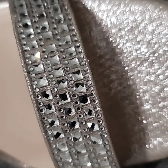 Antonio Melani Marryanna Rhinestone Embellished Ankle Strap Dress Sandals