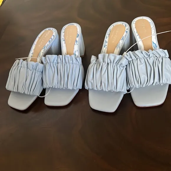 Antonio Melanix Born on Fifth Amy Pleated Leather Dress Sandals