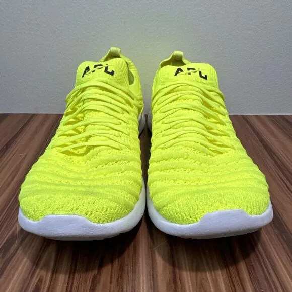 APL Mens Techloom Wave Energy Green Athletic Shoes Running Knit Lace Up size 8.5