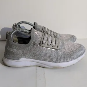 APL Techloom Breeze Metallic Silver Slip On Athletic Shoes Women's Size 10