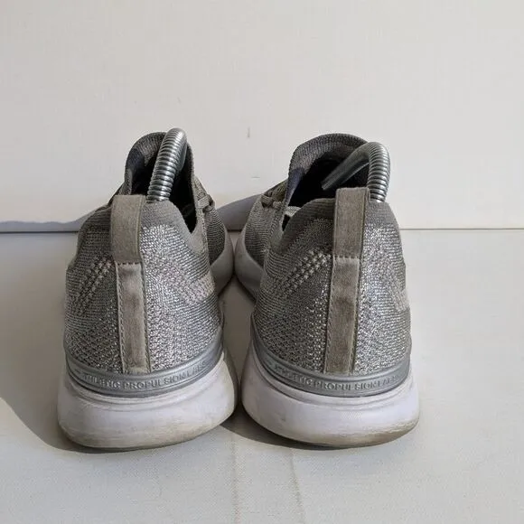 APL Techloom Breeze Metallic Silver Slip On Athletic Shoes Women's Size 10