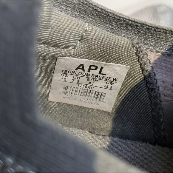 APL Techloom Breeze Metallic Silver Slip On Athletic Shoes Women's Size 10