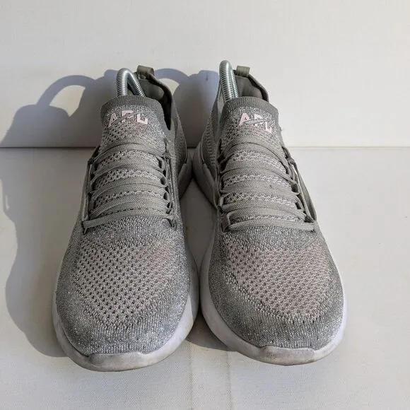 APL Techloom Breeze Metallic Silver Slip On Athletic Shoes Women's Size 10