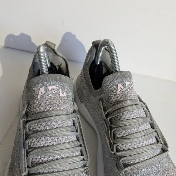 APL Techloom Breeze Metallic Silver Slip On Athletic Shoes Women's Size 10