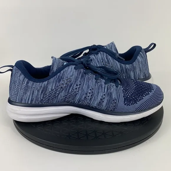 APL Techloom Pro Blue/White Athletic Running Shoes Men's Size 9.5