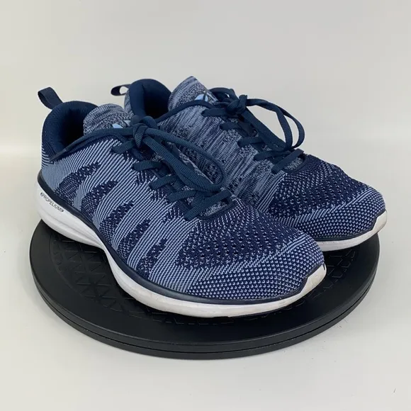 APL Techloom Pro Blue/White Athletic Running Shoes Men's Size 9.5
