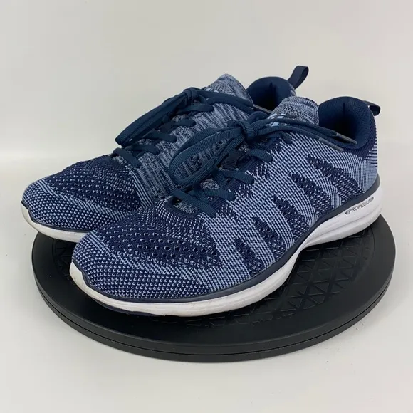 APL Techloom Pro Blue/White Athletic Running Shoes Men's Size 9.5