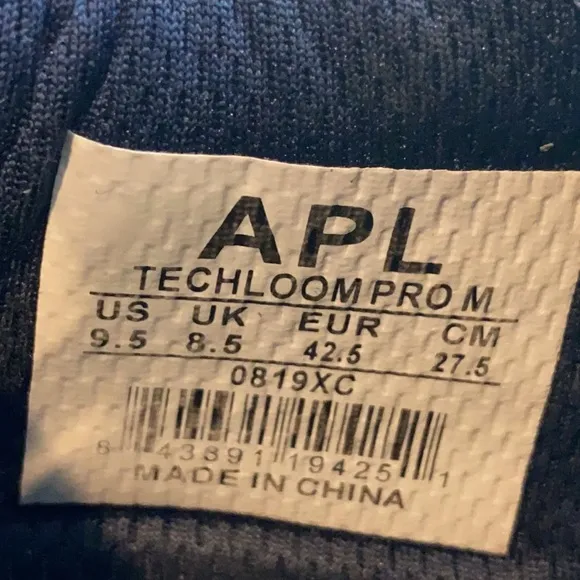 APL Techloom Pro Blue/White Athletic Running Shoes Men's Size 9.5