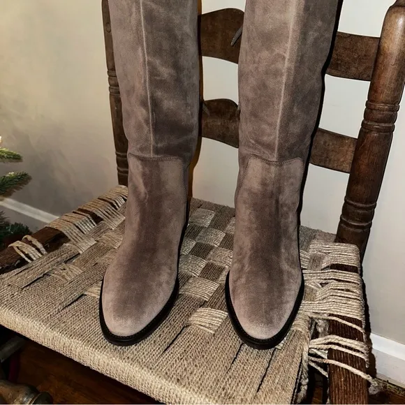 Aquatalia Nicki Suede Over The Knee-High Boots 7.5