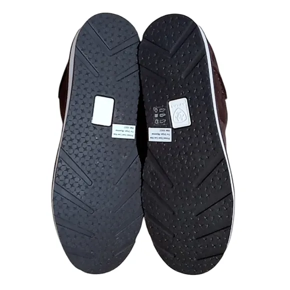 Ariat Cruiser in Chocolate Chip Suede Spotted Hair On Slip On Loafers