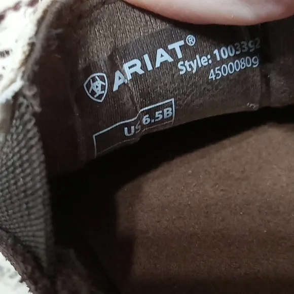 Ariat Cruiser in Chocolate Chip Suede Spotted Hair On Slip On Loafers