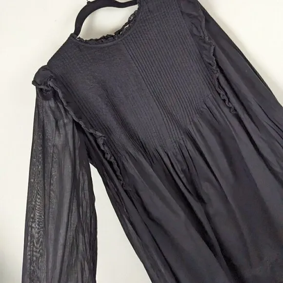Aritzia Wilfred Elia long sleeved ruffle dress Medium