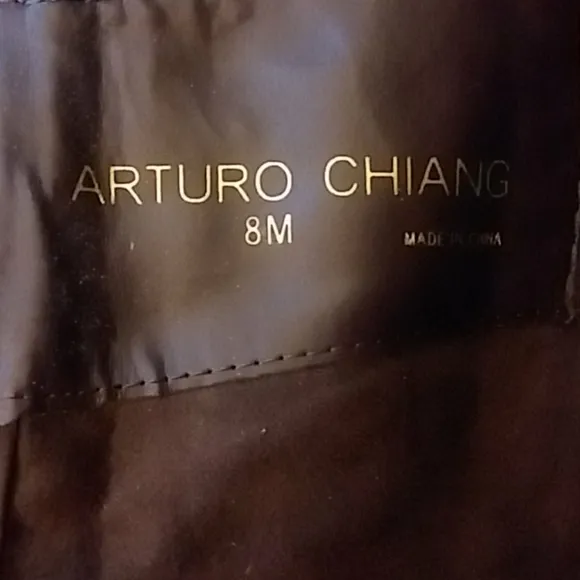 Arturo Chiang Violet Buckle &amp; Zipper Leather Boots