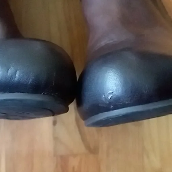 Arturo Chiang Violet Buckle &amp; Zipper Leather Boots