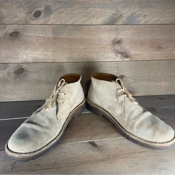 astorflex mens size 44 shoes brown suede comfort lace up chukka boots