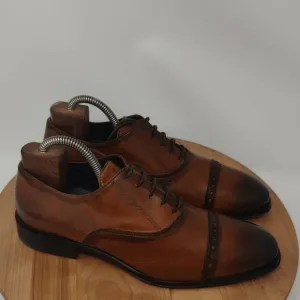 Atelier Dress Shoes Mens 6 Oxford Brown Lace Up Casual Dress Shoes Quiet Luxury