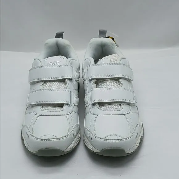 Avia Men's Avi-Union II Strap Slip Resistant Sneakers Shoes Size 8 White Comfort